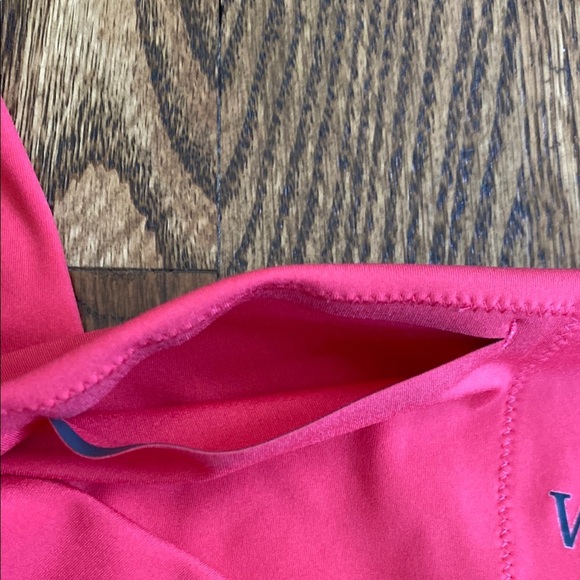 Coral-pink Soma WKND 360 7/8 leggings with hidden pocket, like new. Size L - Picture 4 of 13